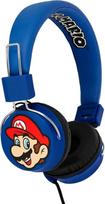 OTL Technologies TWEEN Kids Super Mario & Luigi Foldable Headphones Padded Headband Colourful Comic Design for Boys and Girls - Blue