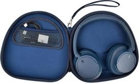 PAIYULE dėklas "Sony" WH-CH720N/"Sony" WH-CH520 belaidėms "Bluetooth" ausinėms su triukšmo slopinimu per ausis, krepšys-organizatorius, kelioninis krepšys (tik dėžutė) (mėlynas)
