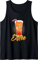 Peach Iced Tea Soft Drink Summer Drinking Sweet Tea Tank Top, juoda, s