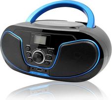Portable CD Radio - Children's CD Player Boombox with USB Input | AUX Input | Headphone Jack | USB Player | FM Radio (No AM) | Compact System 2 x 2 W RMS