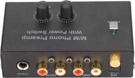 PP500P Phono Preamp, Professional Turntable Preamp with Low Noise Operation, DC 12V Adapter, Turntable to Input Connect, Music for