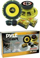 Pyle 1 Kit 2 Way PLG6C Speaker 6.5 Inch 16.5 cm 200 Watt RMS and 400 Watt Max Impedance 4 Ohm with Woofer Tweeter and Crossover, Yellow Colour, 1 Kit