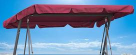 QUICK STAR Holivudo sūpynių stogo danga 200 x 145 cm Bordo vandeniui atsparus universalus keičiamasis sodo sūpynių stogas 3 sėdimos vietos UV 50 sūpynių stogo dangtis