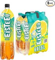 Rauch Iced Tea Lemon Gaivinanti ledinė arbata su citrinų skoniu, pagaminta iš juodosios arbatos ir erškėtuogių Gaivinanti arbata troškuliui malšinti 6 x 1,5 litro PET butelis
