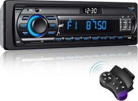 RDS automobilinis radijo imtuvas "Bluetooth", skirtas 9-24 V, FM/AM 1Din automobilinis radijo imtuvas su "Bluetooth" laisvų rankų sistema, 7 spalvų automobilinis radijo imtuvas su 2 USB/MP3 grotuvais/AUX/SD/nepriklausomu laikrodžiu, galima įrašyti 30 siųs