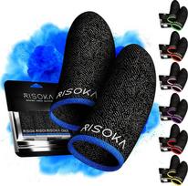 RISOKA® 10 žaidimų pirštų rankovių pakuotė - itin aukštos kokybės: 34 % sidabro pluošto - skirta profesionaliems mobiliesiems žaidimams - PUBG pirštų rankovė - žaidimų pirštų rankovė - PUBG mobiliųjų žaidimų pirštų rankovė - pirštų pirštinės