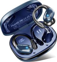 Rulefiss Bluetooth Headphones Sports Headphones Wireless Bluetooth 5.4 with 4 ENC Mic, 3D Stereo In-Ear Headphones Bluetooth, Dual LED Display, IP7 Waterproof Earphones