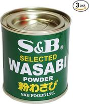 S&B - Wasabi milteliai 3 pakuotės (3 x 30 g), skirti krienų Wasabi pastai
