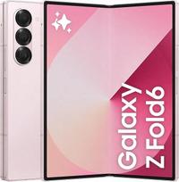 Samsung Galaxy Z Fold6 AI Smartphone, Simlock-Free Mobile Phone without Contract, 256GB Memory, 50 MP Camera, Large Display, Long Battery Life, Pink