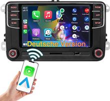 SCUMAXCON RCD360 Pro3 Car Radio Wireless Carplay Wireless Android Car for VW Golf5, Golf6, Polo5, T5, Passat, 2 DIN Bluetooth Radio USB RVC with German