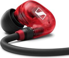 Sennheiser IE 100 PRO RED Dynamic In-Ear Earphones, Innovative 10 mm Broadband Converter for Precise Monitoring Sound, 1.3 m Cable and S/M/L Silicone Adapter Included, Red & Black (508942)