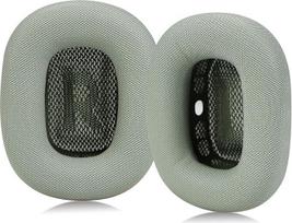 Sinowo Ear Pads for Apple AirPods Max Earphones Replacement Leather Ear Pads Sweatproof Easy to Install with Magnet, Protein Leather and Memory Foam (Green)