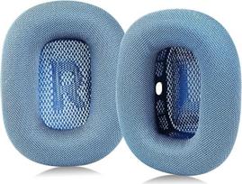Sinowo Upgraded Ear Pads for Apple AirPods Max Headphones, Mesh Replacement Ear Pads with Memory Foam and Magnet, Closer to Original (Blue)