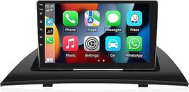 SIXWIN 2+64G Android 13 Carplay Android Car Radio with HiFi Sound for BMW X3 E83 (2004-2012), HD 9 Inch Touchscreen with GPS WiFi BT USB FM RDS Radio + AHD Reversing Camera + Mic