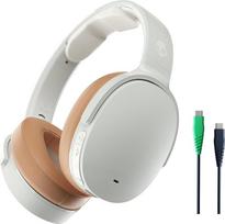 Skullcandy Hesh ANC Over-Ear Wireless Headphones with Noise Cancelling, 22 Hours Battery Life, Micro, Compatible with iPhone, Android and Bluetooth Devices - White