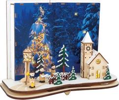 Small Foot Home-Lampe „Weihnachtsgeschichte“ Weihnachtsdekoration, Holz, Natur, 29 x 14 x 22 cm