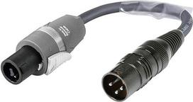 SommerCable Speakon MEGXU225-0020-GR 2-Pin Plug Adaptor to XLR 3-Pin Male for Speaker Cable Road Adapter