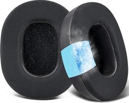 SOULWIT Cooling Gel Replacement Ear Pads for Mpow H7 Bluetooth Headphones Ice Silk Fabric Noise Isolating Foam