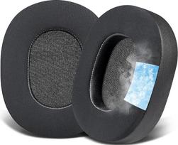 SOULWIT Cooling Gel Replacement Ear Pads for Plantronics (Poly) Rig 500 Pro (Rig500 Pro HA/HC/HS/HX) Headphones, Cushion with Ice Silk Fabric, High Density Sound Insulation Foam