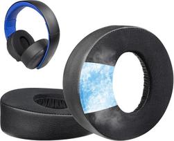 SOULWIT Cooling Gel Replacement Ear Pads for Sony PS4 Gold Wireless Stereo Headset Replacement Ear Pads for 2014 Version Headphone Model CECHYA-0083