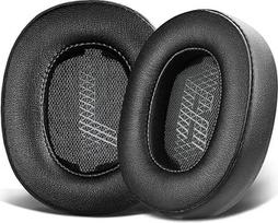 SOULWIT minkšti baltyminės odos pakaitiniai ausų įdėklai "JBL Live 500BT/Live 500 BT Around-Ear" belaidėms ausinėms, pakaitiniai įdėklai su triukšmą izoliuojančiomis putomis