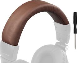 SOULWIT Protein Leather Replacement Cover Case for Audio Technica ATH M50, M50X, M50XWH, M50XBT, M50XBT2, M50S/LE Headphones Headband Headband, Headband Repair Part, Headband Accessories