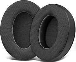 SOULWIT Replacement Ear Pads for HyperX Cloud 1/I/2/II/3/III/Pro/Core/Alpha/Alpha S/Flight/Stinger/Mix/CloudX/CloudX Chat, Cushions with Durable Mesh Fabric, Noise Isolation Foam