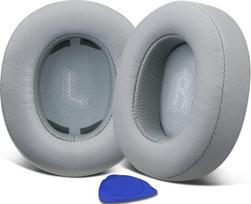 SOULWIT Replacement Ear Pads for JBL E55BT Over-Ear Headphones Replacement Pads with Softer Protein Leather (Grey)