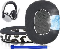 SOULWIT Replacement Ear Pads for Sony Inzone H7 (WH-G700) / H9 (WH-G900N) Wireless Gaming Headset Noise Isolating Foam Pads Ice Silk Fabric