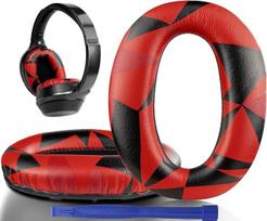 SOULWIT Replacement Ear Pads for Sony WH-1000XM2 (WH1000XM2) & MDR-1000X (MDR1000X) Over-Ear Headphones with Soft Protein Leather, Noise Isolating Foam, Extra Thickness