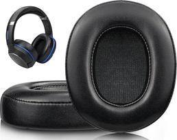 SOULWIT Replacement Ear Pads for Turtle Beach Ear Force Elite 800/800X Headphones Earpads with Softer Protein Leather, Noise Isolating Memory Foam (Black)