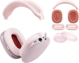 SOULWIT Replacement Kit for AirPods Max - Mesh Ear Pads + Headband Cover + TPU Protective Case + Silicone Ear Pad Cover, Sweatproof and Scratch Resistant Accessories with Softer Foam Cushion