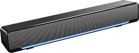 Soundbar Mini Speaker Stereo Subwoofer Bass Surround Sound Box Wired Music Player with USB/3.5mm Audio Input for PC Laptop Smartphone Tablet MP3 MP4 Player