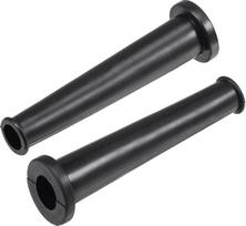 sourcing map 10 x Black Rubber Trunk Trunk Protector Cable Sleeve Hose 80mm Length