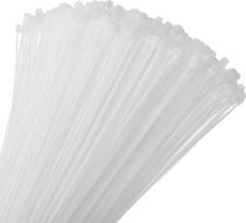 sourcing map 1600 Pcs 1600pcs 120mm 8.2kg White Nylon Self Locking Small Cable Ties for Cable Management