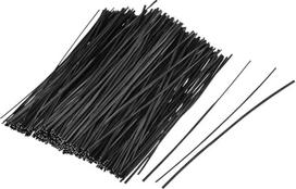 Sourcing Map 500 x 4" Black Plastic Reusable Cable Ties