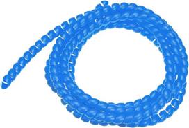 sourcing map 8mm x 10mm Flexible Spiral Hose Cable Management Sleeve Computer Cable 2m Length Blue