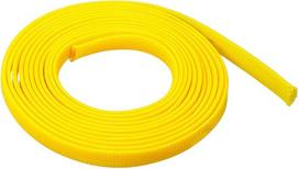 sourcing map Expandable Sleeve 3/8" 3m Cable Sleeve Yellow