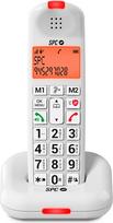 SPC Comfort Kairo - Cordless Telephone for Seniors with Large Buttons, Amplified Sound, Hearing Aid Compatible, Call Blocking, Light Signal and 2 Direct Memories - White