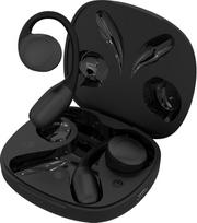 SPC Ether 2 Sense Wireless Open-Ear Bluetooth Headphones with Noise Cancellation, Long Battery Life (30 Hours), Microphone, Two Connection Options, IPX4 - Black