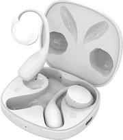 SPC Ether 2 Sense Wireless Open-Ear Bluetooth Headphones with Noise Cancellation, Long Battery Life (30 Hours), Microphone, Two Connection Options, IPX4 - White