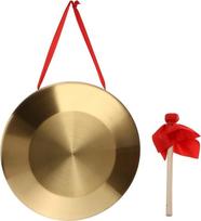 Tam Tam Tam Tam Gongas Tradicinis kinų mušamasis instrumentas Varinis dekoratyvinis Chau Gongas namų biurui 32cm