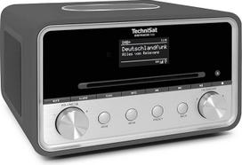 TechniSat DIGITRADIO 586 DAB+ Hybrid Radio (Internet Radio, FM, Bluetooth, Spotify, Wireless Charging, App Control, OLED Display, USB, CD, MP3, AUX, 20 W, Compact System, Remote Control) Anthracite