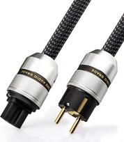 Tertullus High-End HiFi maitinimo kabelis Ekranuotas C15 audiofilų maitinimo kabelis Garso šalto įrenginio kabelis su "Schuko" kištuku ir IEC kištuku, skirtas stiprintuvui, DVD grotuvui, AV imtuvui, "Prestage", namų kinui (1 m, E820)