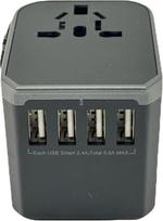 The Vortex 788CB World Adapter 4USB Type C Fast Charge Multifunction Conversion Plug is a global plug from European to American plug