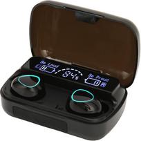 Tikros belaidės ausinės, "Bluetooth" ausinės, jutiklinis valdymas su belaidžio įkrovimo dėklu, vandeniui atsparios IPX7 stereo ausinės, triukšmą slopinančios ausinės, įmontuotas mikrofonas sportui