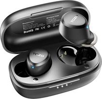 TOZO A1 Mini Bluetooth Headphones 5.3 Wireless Bluetooth Headphones, In-Ear Headphones with App Control, 30 Hours Premium Stereo Sound, IPX5 Waterproof Wireless Headphones for Small Ears - Black