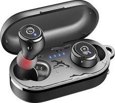 TOZO T10 Mini Bluetooth Headphones 5.3 Headphones Wireless Bluetooth with App, 55 Hours Battery Life, IPX8 Waterproof In-Ear Earphones, ENC Noise Cancelling Headphones with Deep Bass for Sports -