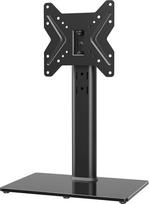TV stovas Universalus reguliuojamo aukščio stovas 19-43 colių LCD LED plokščiaekranių televizorių stovams, tvirtinamas prie VESA 200 x 200 stalo stovo / juodas, išlaiko iki 45 kg svorį