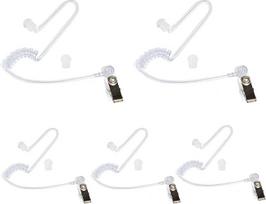 UAYESOK pakaitinis oro akustikos vamzdelis "Walkie Talkie" suvyniotas garso vamzdelis su į ausis įkišamais grybo formos ausų kištukais ausų kištukai "Motorola Kenwood Baofeng Icom" saugumo dvipusio radijo ryšio ausinių priedai (5 vnt.)